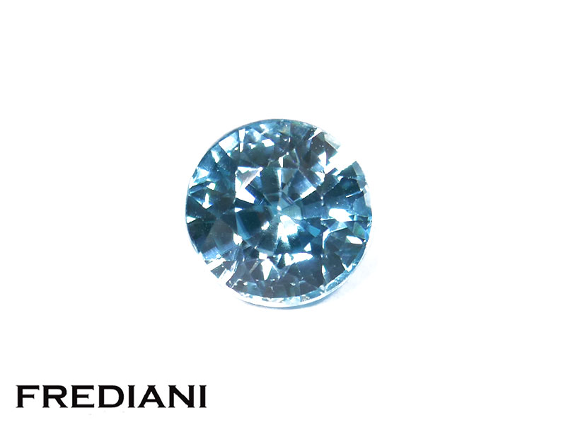 Zircon bleu rond
