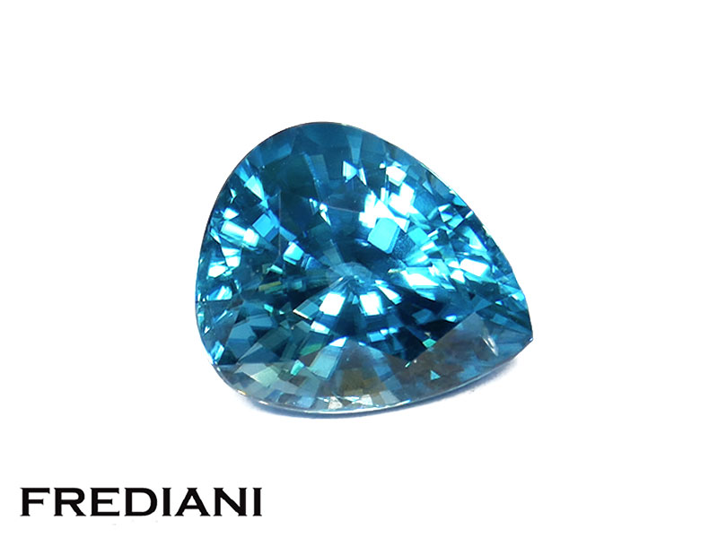 Zircon bleu poire