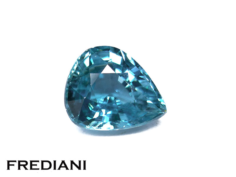 Zircon bleu poire