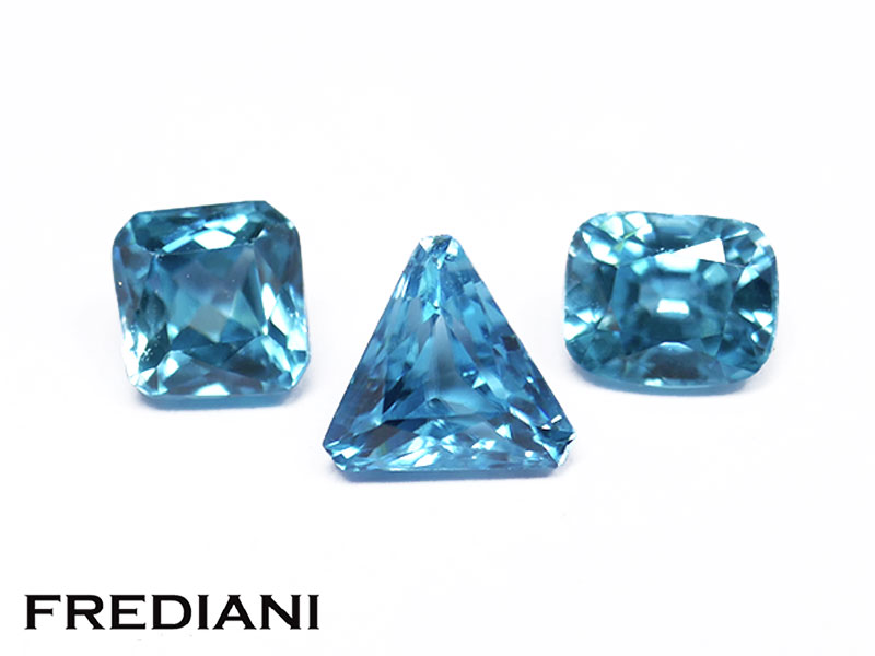 Lot de zircons bleus