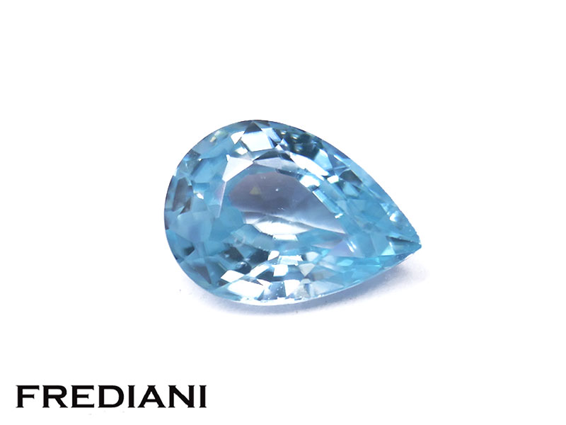 Zircon bleu poire