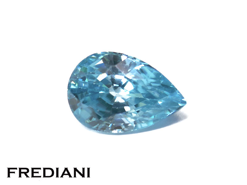 Zircon bleu poire