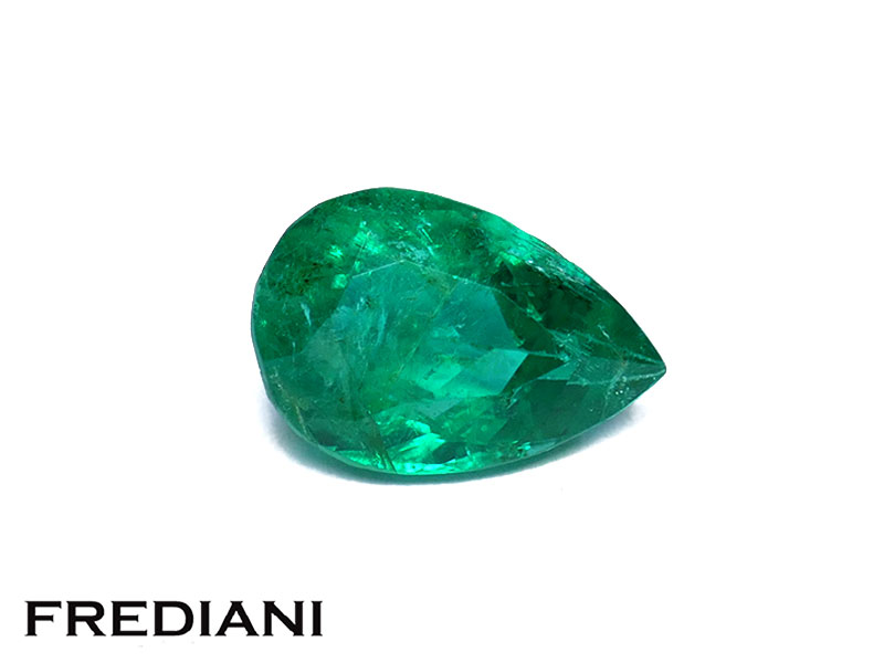 Emeraude poire certifiée