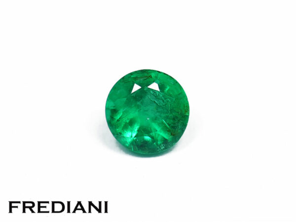 Emeraude ronde 4 mm de 0.27 carat