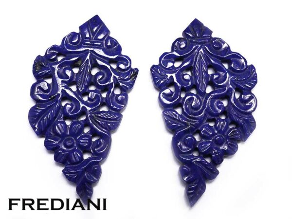 Appairage de Lapis lazuli sculptés 450x250 de 50.30 carats