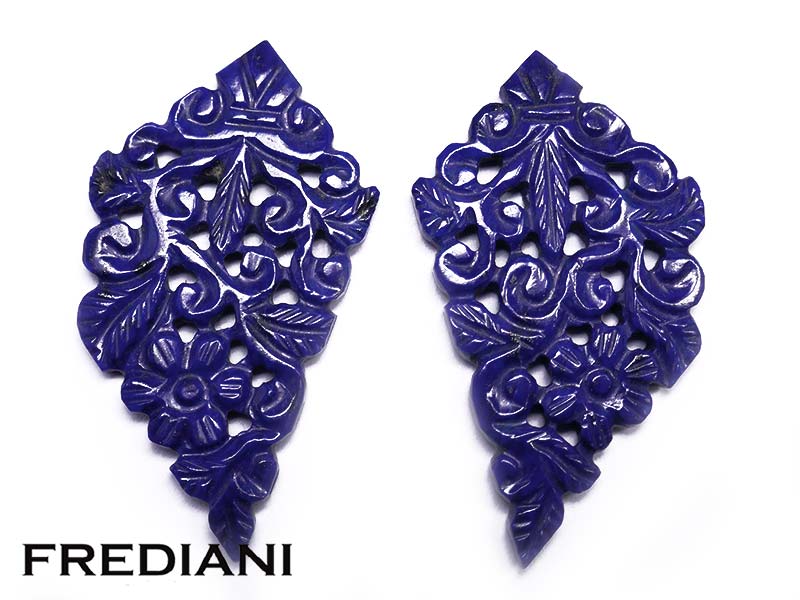Paire de Lapis lazuli sculptés