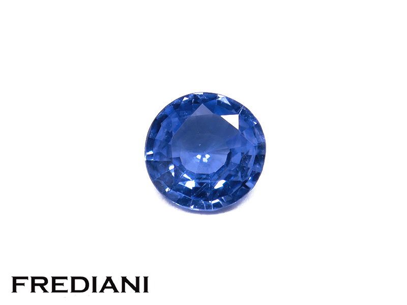 Saphir bleu rond