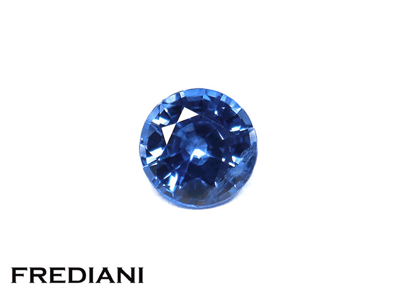 Saphir bleu rond