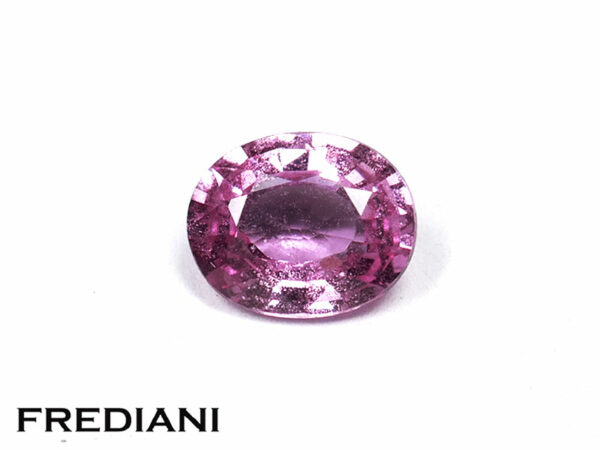 Saphir rose ovale 66x54 de 0.97 carat