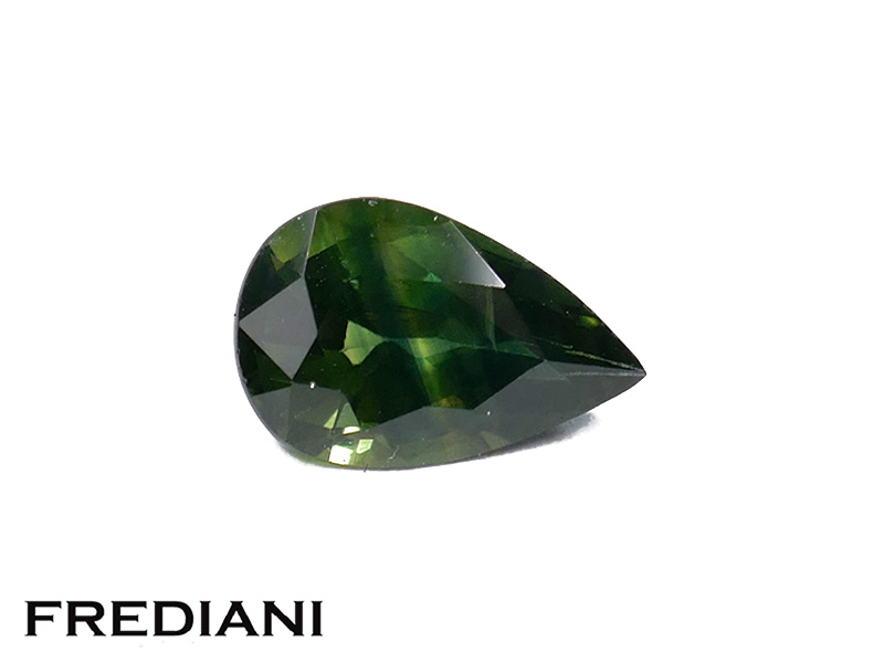 Saphir vert poire