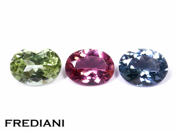 Lot de 3 tourmalines ovales 80x60 de 3.70 carats