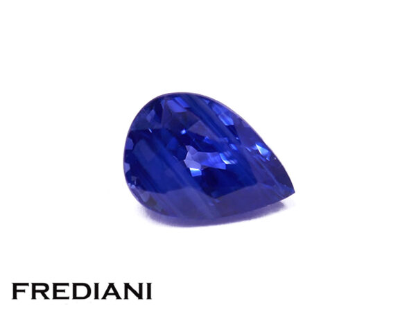 Saphir bleu poire 70x49 de 1.00 carat