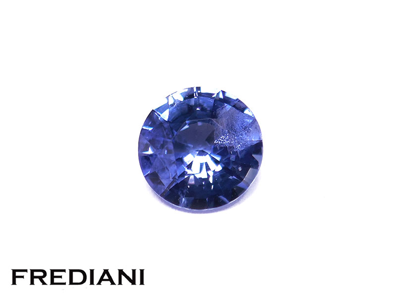 Saphir bleu rond