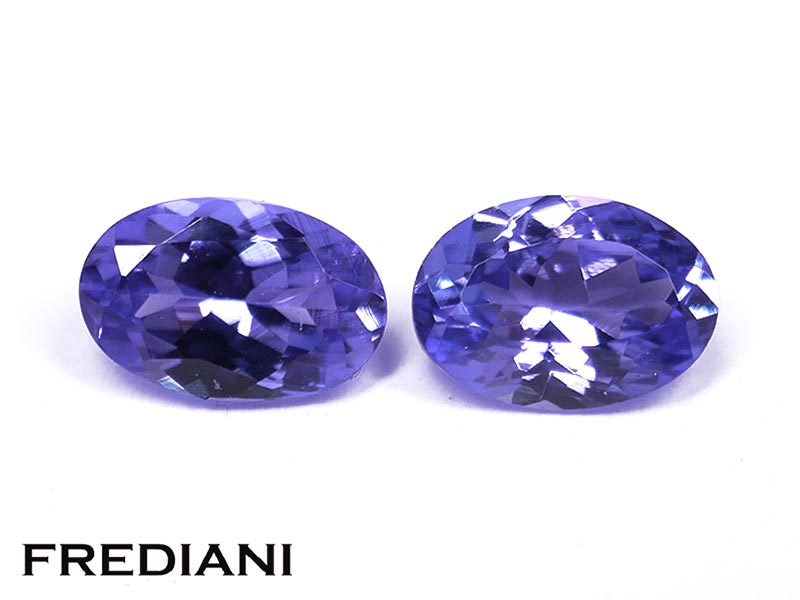 Paire de tanzanites ovales