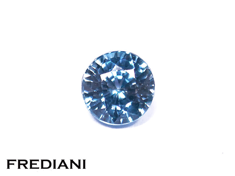 Zircon bleu rond