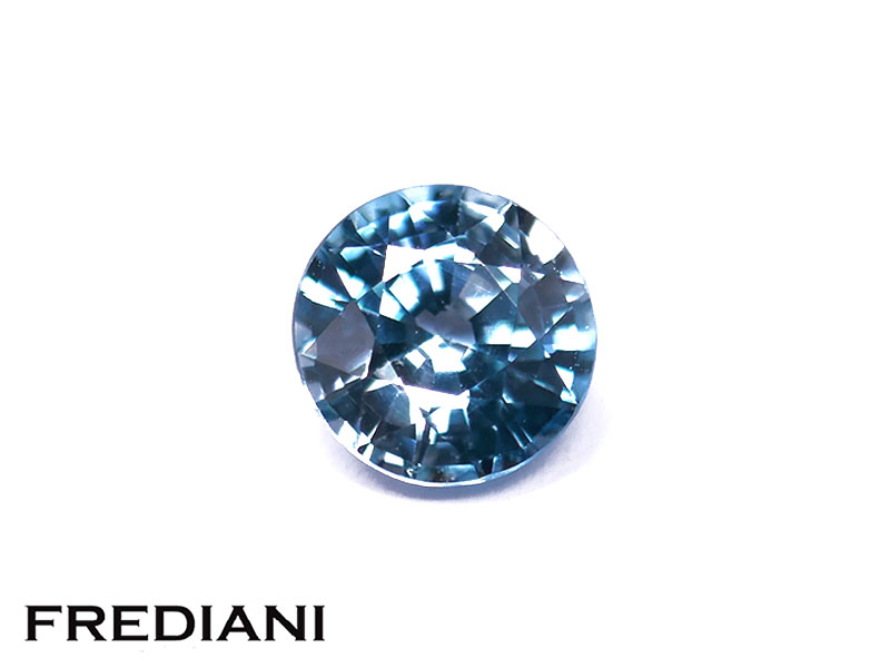 Zircon bleu rond