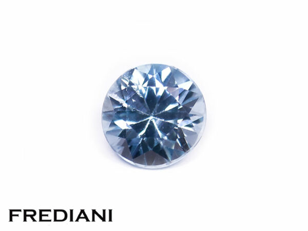 Zircon bleu rond 6.9 mm de 1.88 carat