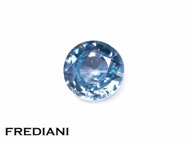 Zircon bleu rond 6.1 mm de 1.33 carat