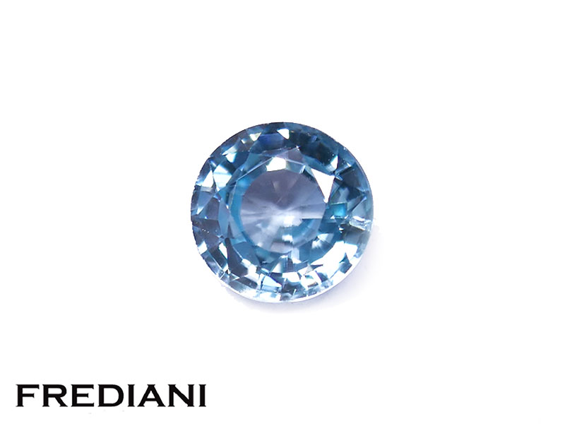 Zircon bleu rond