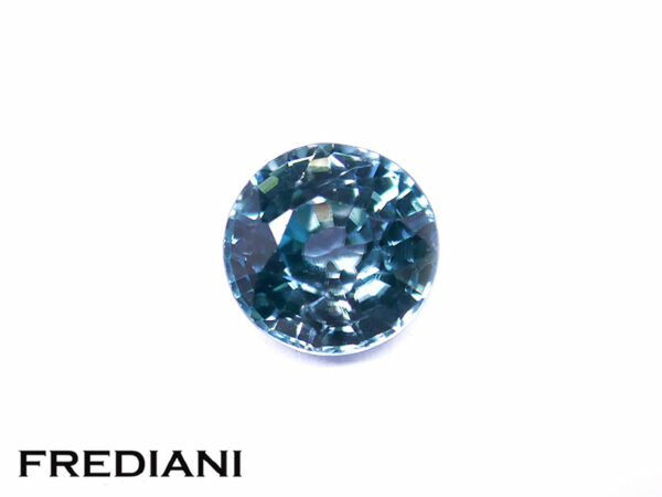 Zircon bleu rond 5.9 mm de 1.34 carat