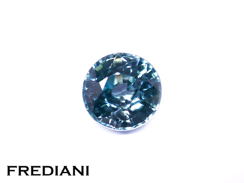 Zircon bleu rond