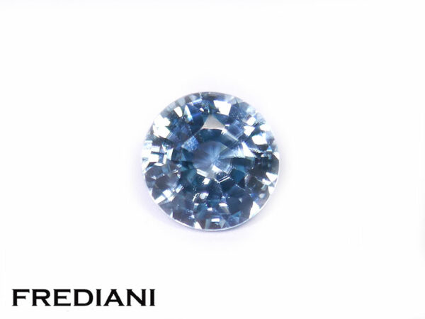 Zircon bleu rond 6.1 mm de 1.37 carat