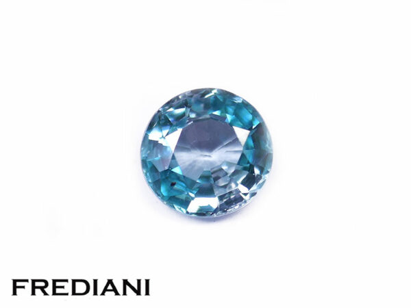 Zircon bleu rond 5.8 mm de 1.20 carat