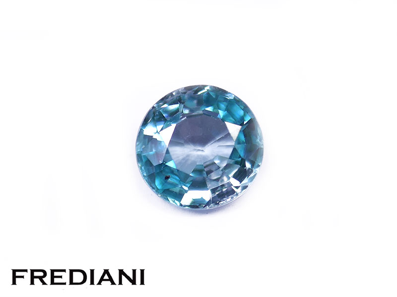 Zircon bleu rond