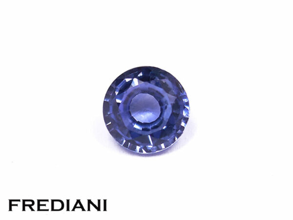 Saphir bleu rond 5 mm de 0.60 carat