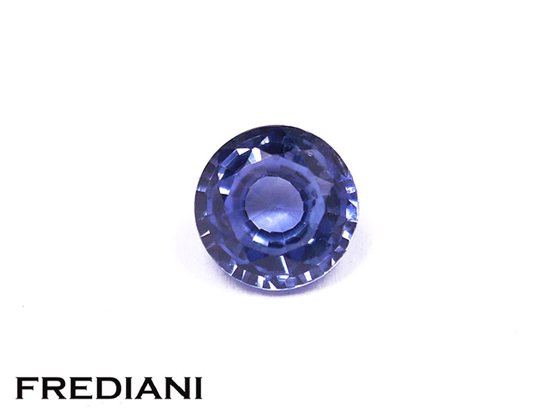 Saphir bleu rond