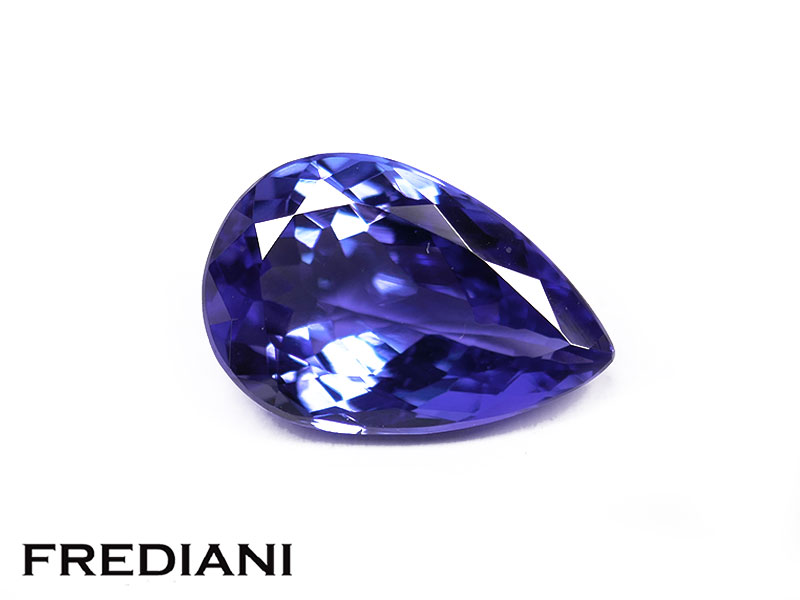 Tanzanite poire 123x82 de 3.52 carats