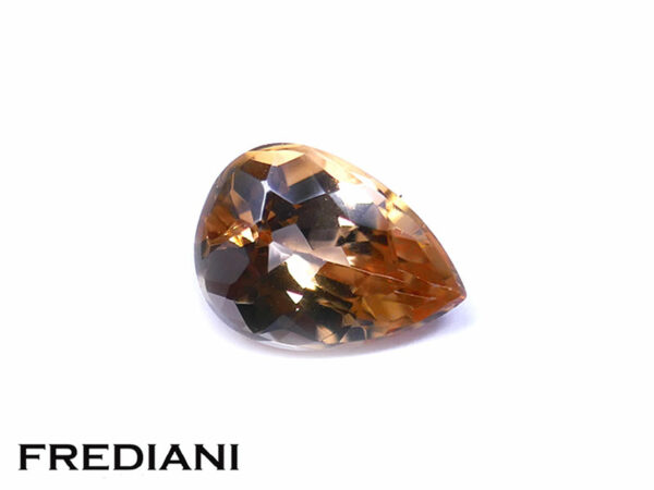 Topaze impériale poire 72x53 de 1.03 carat