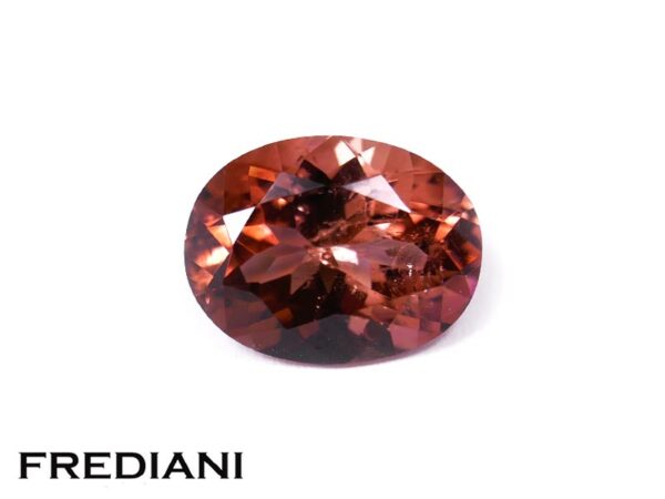 Tourmaline orangée rosée ovale 90x70 de 1.81 carat