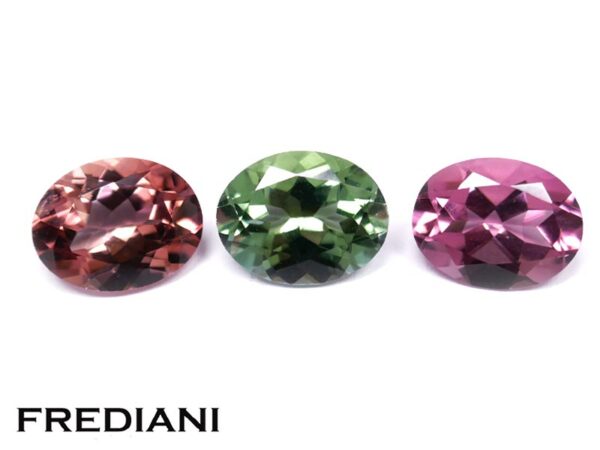 Lot de 3 tourmalines ovales naturelles 90x70 de 5.00 carats