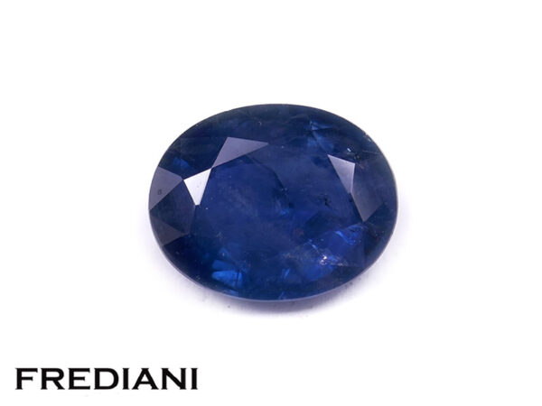 Saphir bleu ovale 101x81 de 3.36 carats