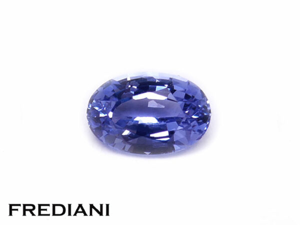 Saphir bleu ovale 60x40 de 0.64 carat