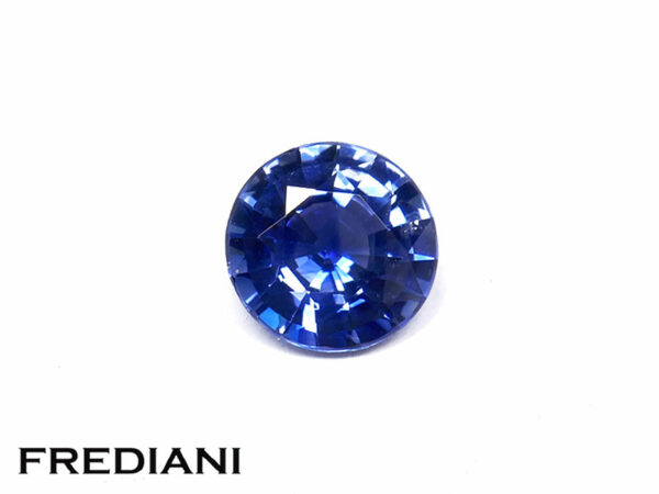 Saphir bleu rond 6 mm de 0.86 carat
