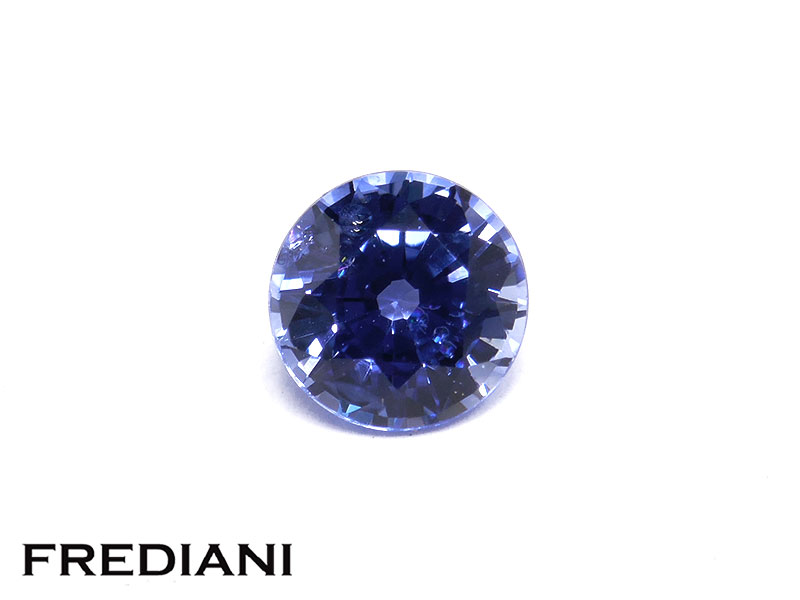 Saphir bleu rond