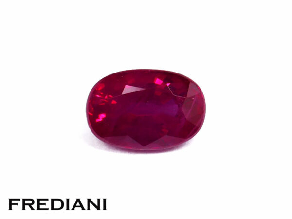 Rubis ovale 61x41 de 0.77 carat