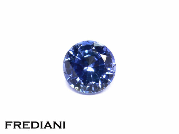 Saphir bleu rond 5 mm de 0.63 carat