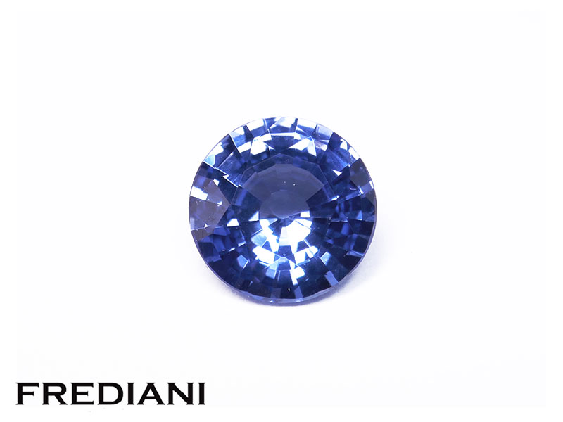 Saphir bleu rond