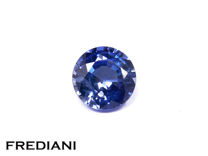 Saphir bleu rond