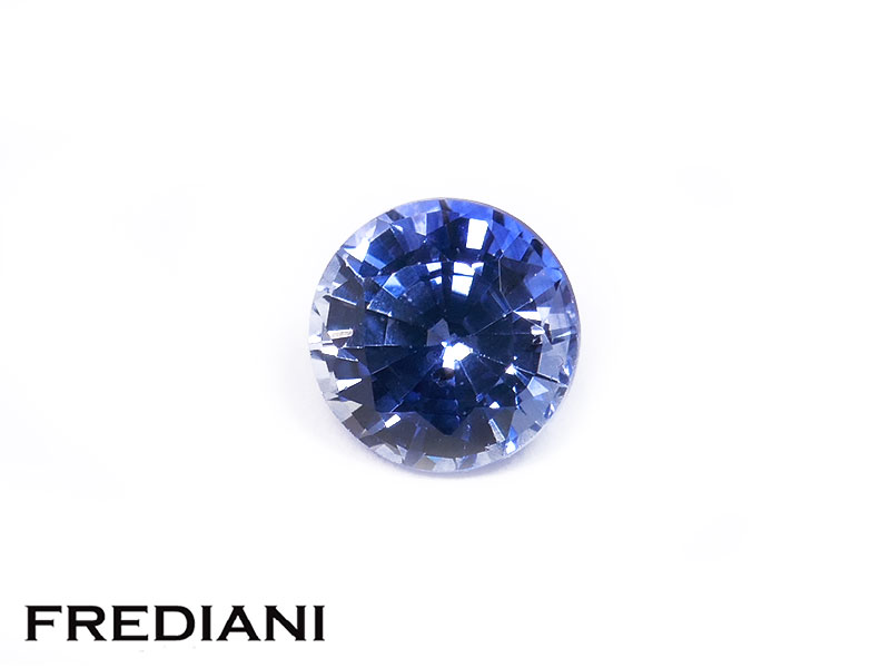 Saphir bleu rond