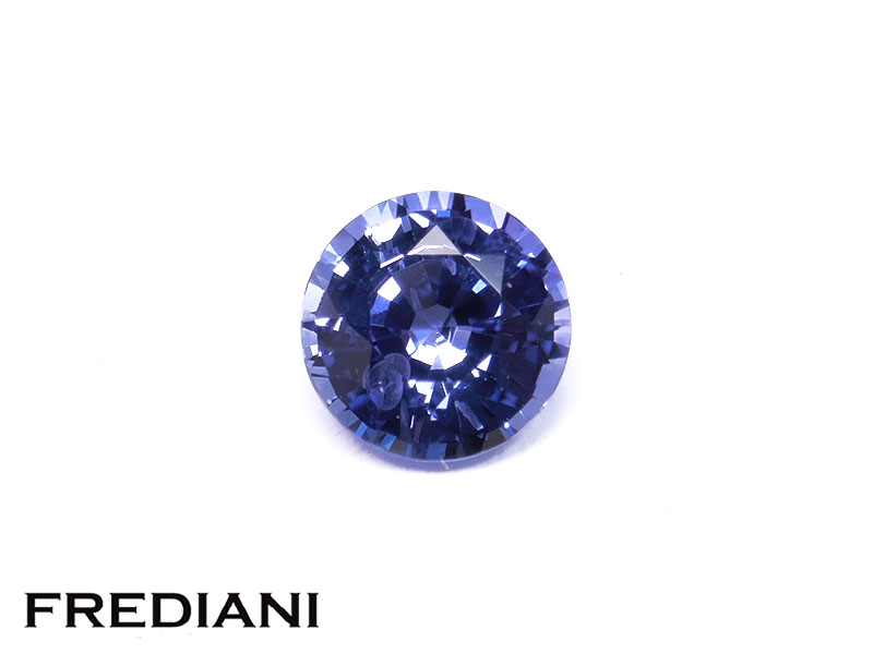 Saphir bleu rond