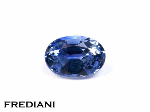 Saphir bleu ovale 60x40 de 0.75 carat