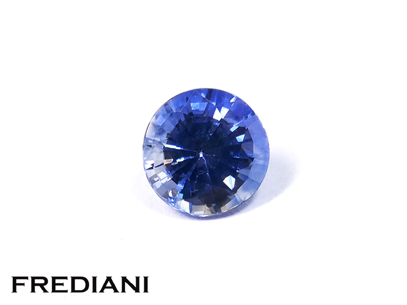 Saphir bleu rond