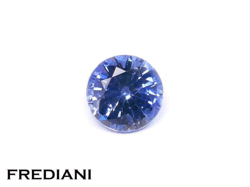 Saphir bleu rond 5.3 mm de 0.78 carat