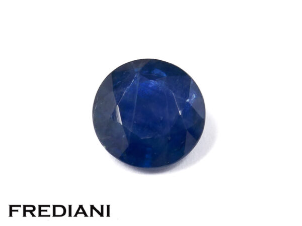 Saphir bleu rond 8 mm de 2.22 carats