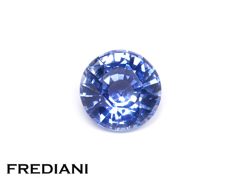 Saphir bleu rond