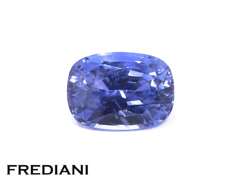 Saphir bleu coussin 86x62 de 2.28 carats